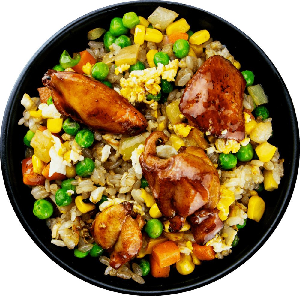 Рецепт жареного риса с курицей