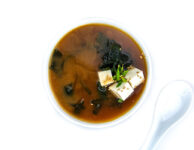 Miso soup with soy cheese and tofu - a step-by-step recipe from Katana
