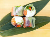 Salmon roll recipe in rice paper - Katana