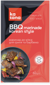 BBQ marinade Korean Style маринад до м'яса для гриля та барбекю 60г ТМ Катана