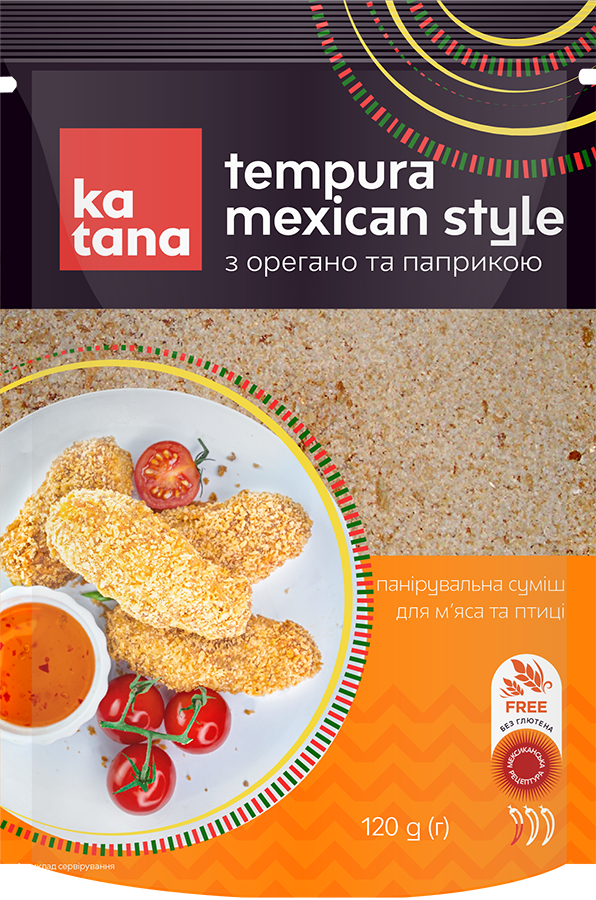 Breading mix Tempura Mexican Style without gluten 120 g TM Katana