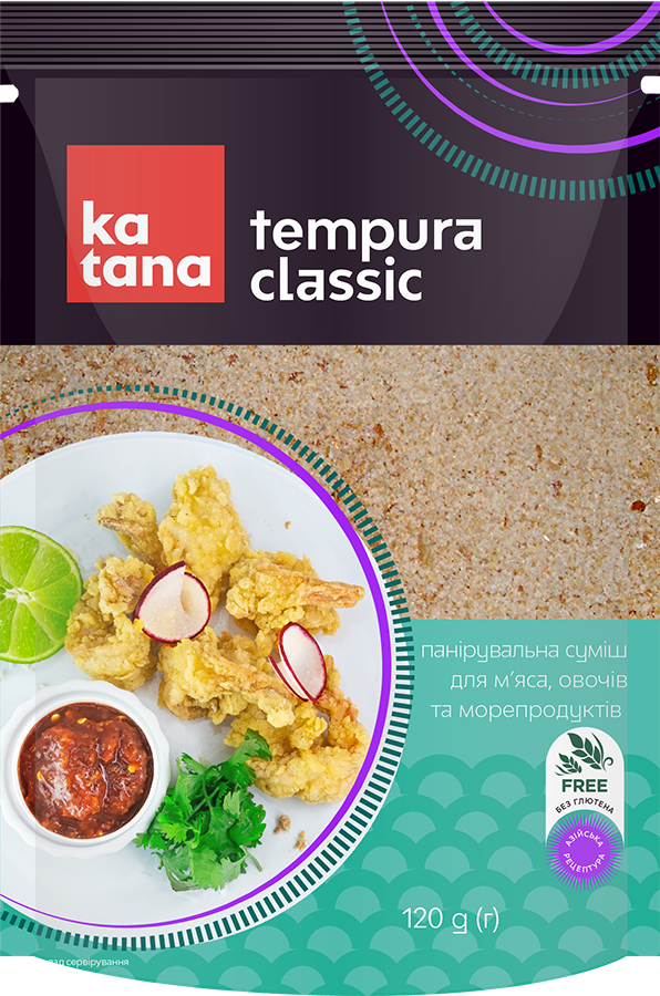 Панировочная смесь Tempura Classic без глютена 120 г ТМ Катана