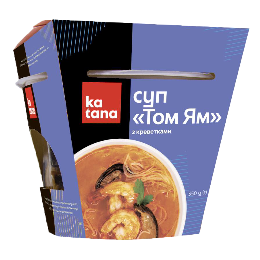 Суп тайский с креветками Том Ям, 350 г Katana