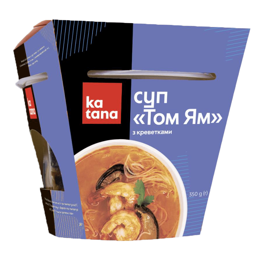 Суп тайський з креветками Том Ям, 350 г Katana